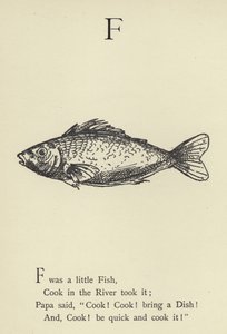 De letter F door Edward Lear